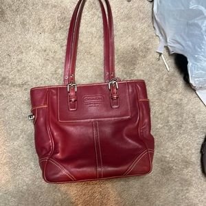 Red Coach bag